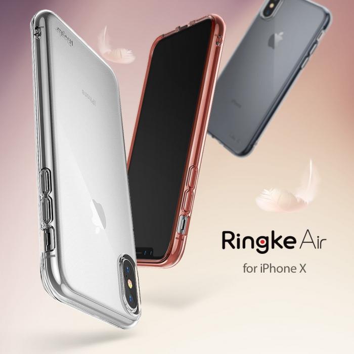 UTGATT4 - Ringke Air Skal till Apple iPhone X - Clear