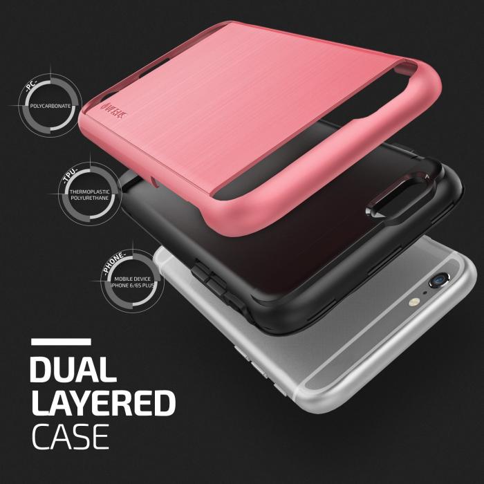VERUS - Verus Verge Skal till Apple iPhone 6(S) Plus - Rose Pink