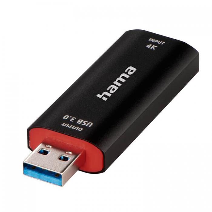 UTGATT1 - Hama Capture Card USB HDMI 4K till 1080P USB-C-adapter
