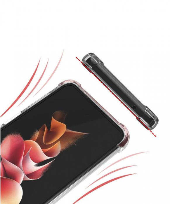 A-One Brand - Shock-Proof TPU Skal Samsung Galaxy Z Flip 3 - Clear