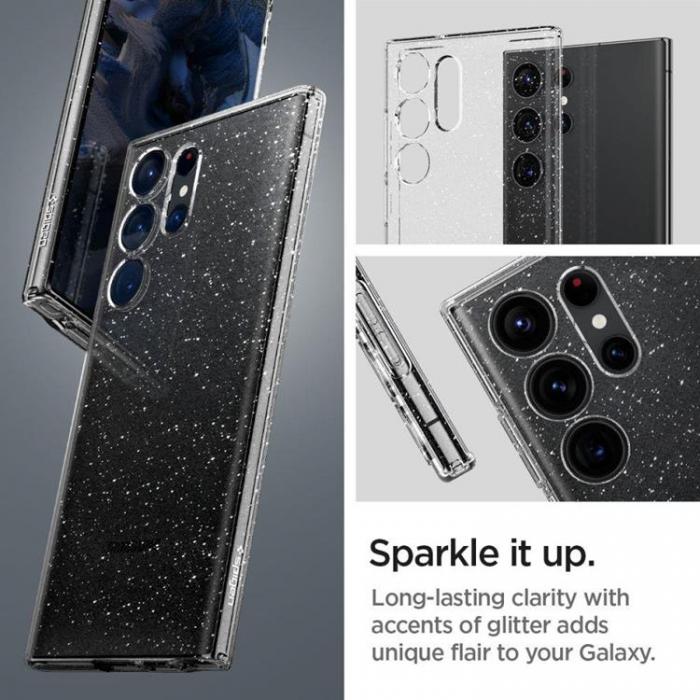 UTGATT - Spigen Galaxy S23 Ultra Skal Liquid Crystal - Glitter