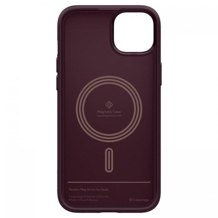 Caseology - Caseology iPhone 15 Mobilskal Magsafe Parallax - Burgundy