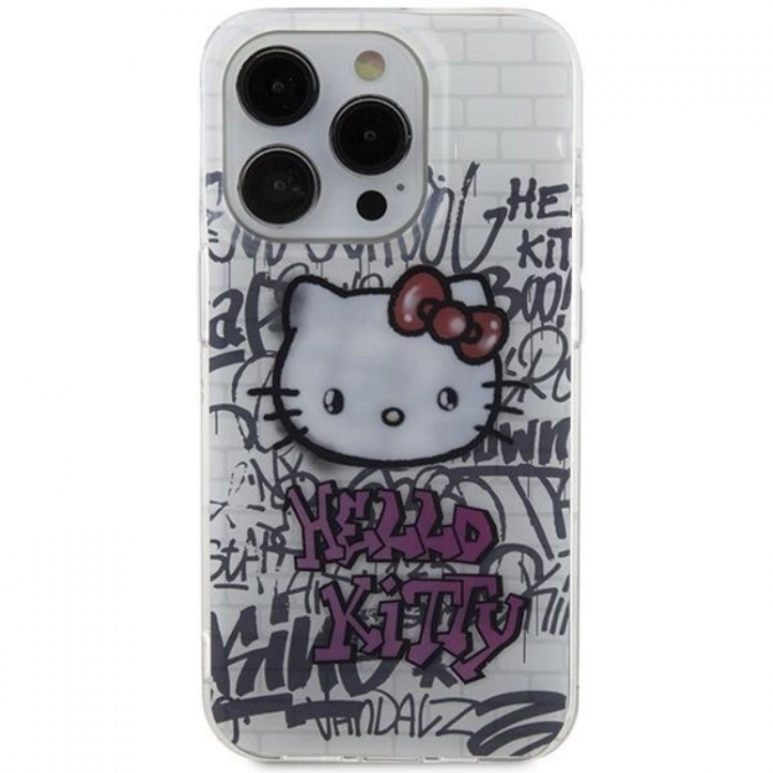 Hello Kitty - Hello Kitty iPhone 13 Pro Max Mobilskal Bricks Graffiti - Vit