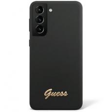 Guess - Guess Galaxy S23 Ultra Skal Silicone Vintage Gold Logo - Svart