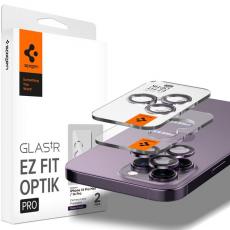 Spigen - [2-Pack] Spigen iPhone 14 Pro/14 Pro Max Kameralinsskydd i Härdat Glas - Lila