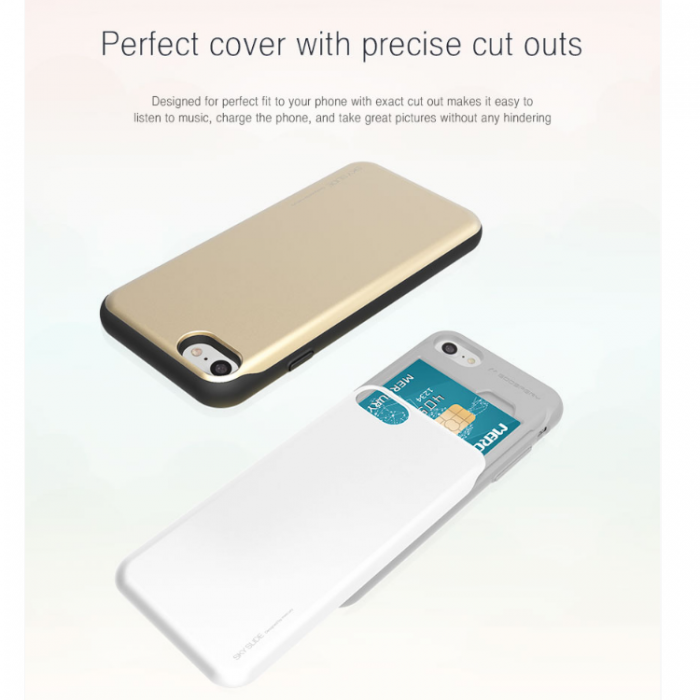 UTGATT5 - Mercury Sky Slide Skal till Apple iPhone 6 (S) Plus - Gold