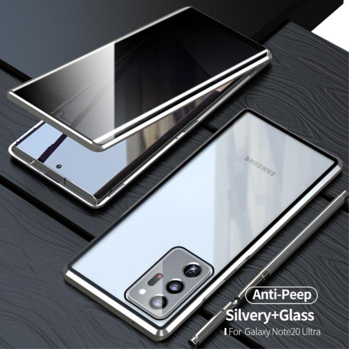 UTGATT5 - Magnetic Metal Skal till Galaxy Note 20 Ultra - Silver
