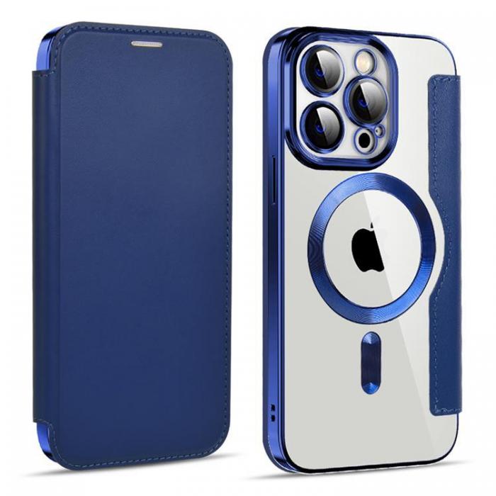 A-One Brand - iPhone 12 Pro Magsafe Plnboksfodral RFID Flip - Sapphire