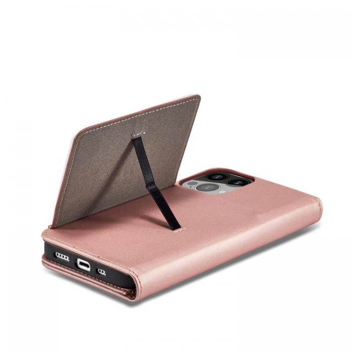A-One Brand - iPhone 13 Pro Plnboksfodral Magnet Stand - Rosa