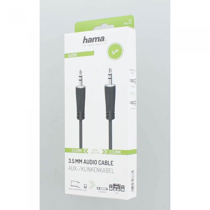 UTGATT1 - Hama Kabel Ljud 3.5mm-3.5mm 5.0m