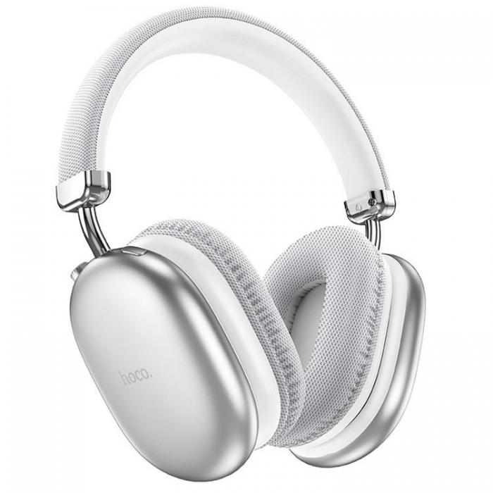 Hoco - Hoco Bluetooth On-Ear Hrlurar Max - Silver