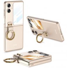A-One Brand - Oppo Find N2 Flip Mobilskal Ringhållare Kickstand - Guld