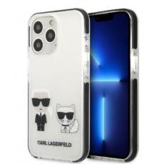 KARL LAGERFELD - Karl Lagerfeld iPhone 13 Pro Max Skal Karl & Choupette - Vit