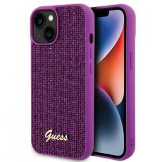 Guess - Guess iPhone 15 Mobilskal Disco Metal Script - Rosa