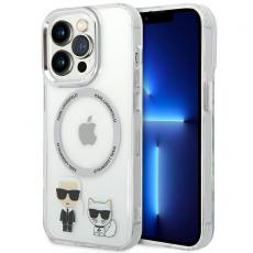 KARL LAGERFELD - Karl Lagerfeld iPhone 14 Pro Max Magsafe Skal Karl & Choupette Aluminium