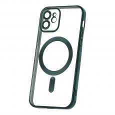 OEM - iPhone 12 Skal MagSafe Kompatibelt Grönt Krom