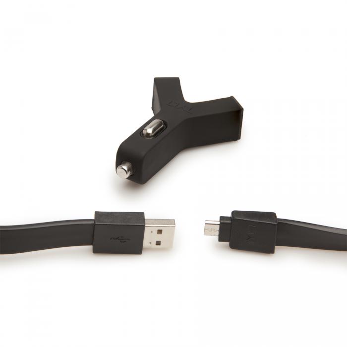 UTGATT5 - Tylt Y-Charge Billaddare med micro USB-kabel - 2 USB portar