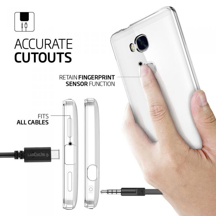 UTGATT5 - SPIGEN Liquid Crystal Skal till Huawei Honor 5X - Clear