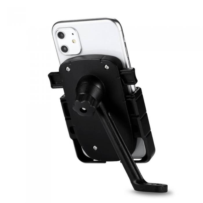 UTGATT5 - Justerbar telefon cykelhllare Rearview spegel Svart