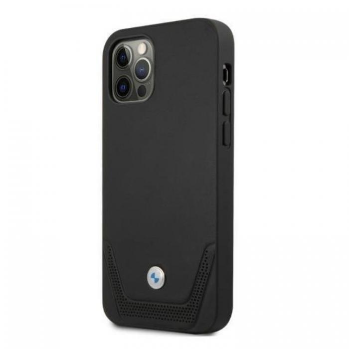 BMW - BMW iPhone 12/12 Pro Skal Lder - Svart