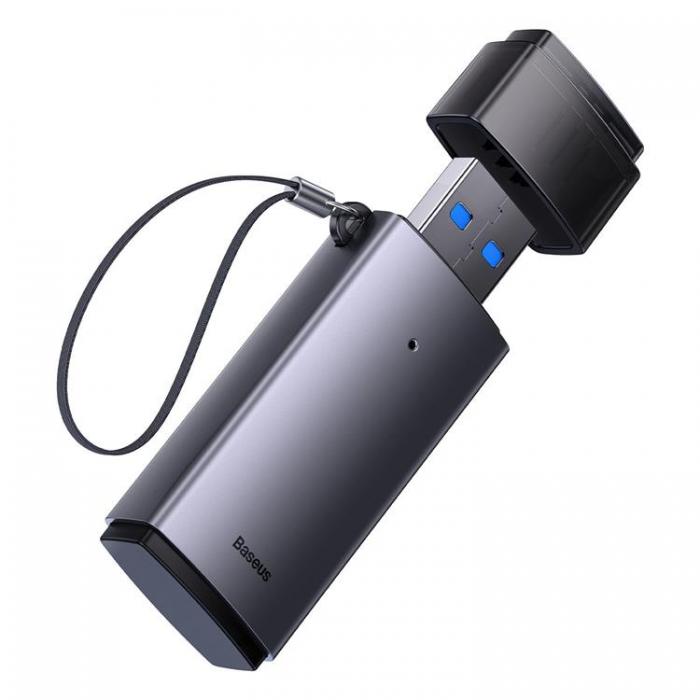 BASEUS - Baseus Adapter SD TF USB Kortlsare - Gr