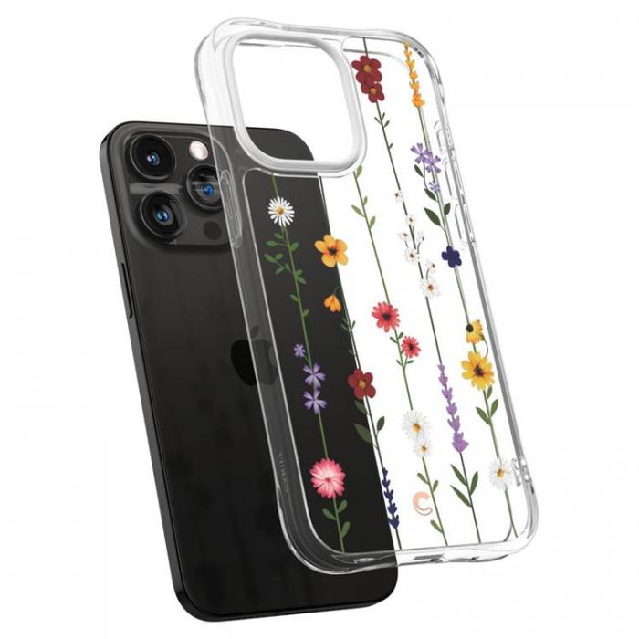 Spigen - Spigen iPhone 15 Pro Mobilskal Magsafe Cyrill - Flower Garden