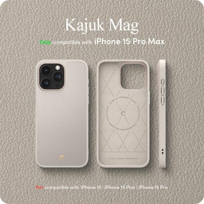 Spigen - Spigen iPhone 15 Pro Max Mobilskal Magsafe Cyrill Kajuk - Cream