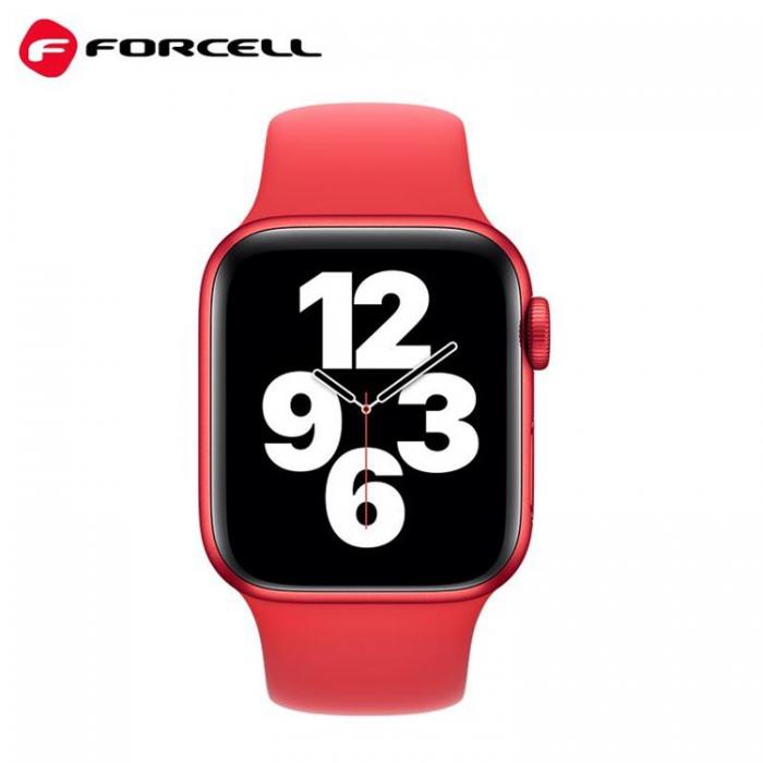 Forcell - Forcell Apple Watch 6/7/8/SE/Ultra (42/44/45/49mm) Band - Rd