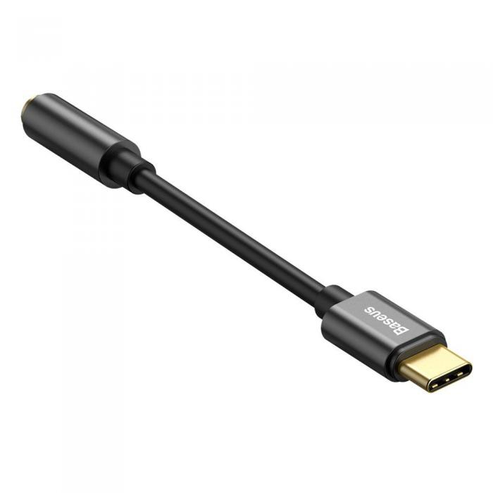 BASEUS - Baseus Adapter USB-C To Jack 3.5Mm Svart