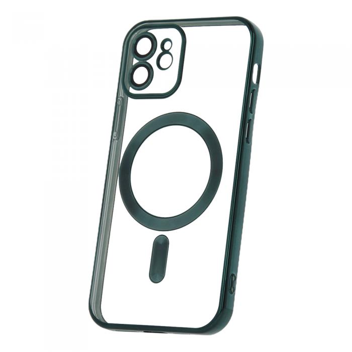OEM - iPhone 12 Skal MagSafe Kompatibelt Grnt Krom