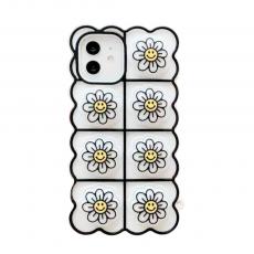 Fidget Toys - Smiley Flower Pop it Fidget Skal till iPhone 7/8/SE 2020 - Vit