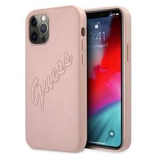 Guess - Guess iPhone 12 Pro Max Skal Saffiano Vintage - Rosa