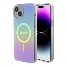 Guess - Guess iPhone 15 Plus Mobilskal Magsafe IML Iridescent - Lila