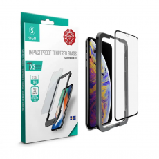 SiGN - SiGN iPhone 12 Pro Max Härdat Glas Skärmskydd + Monteringsram