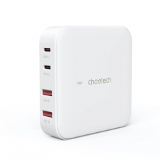 Choetech - Choetech GaN Snabbladdare 2x USB-A / 2x USB-C 100W - Vit