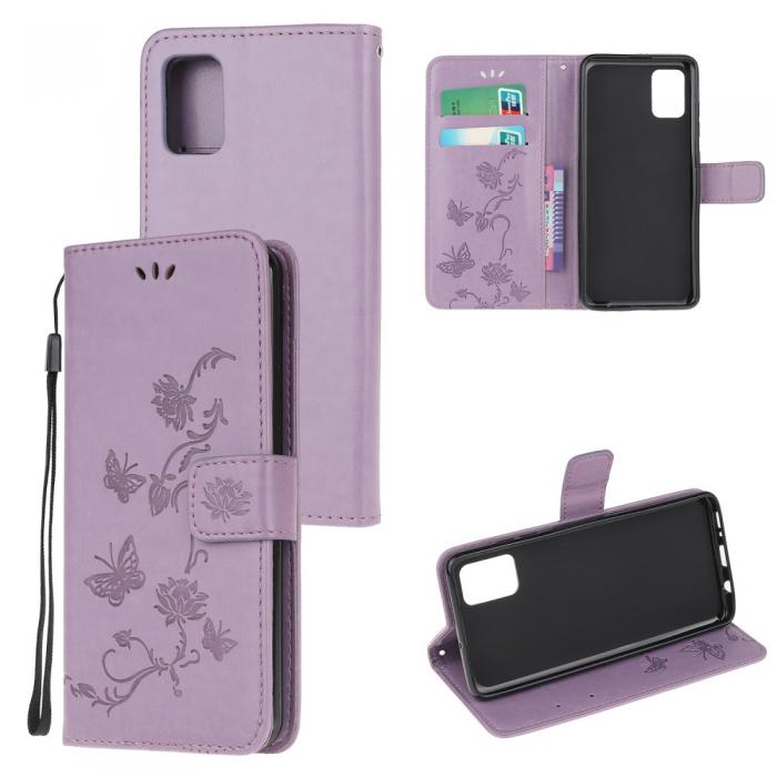 A-One Brand - Butterfly Plnboksfodral till Xiaomi Mi 11i - Lila