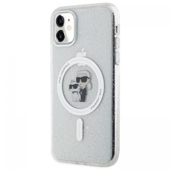 KARL LAGERFELD - KARL LAGERFELD iPhone 11/XR Mobilskal Magsafe Glitter - Clear