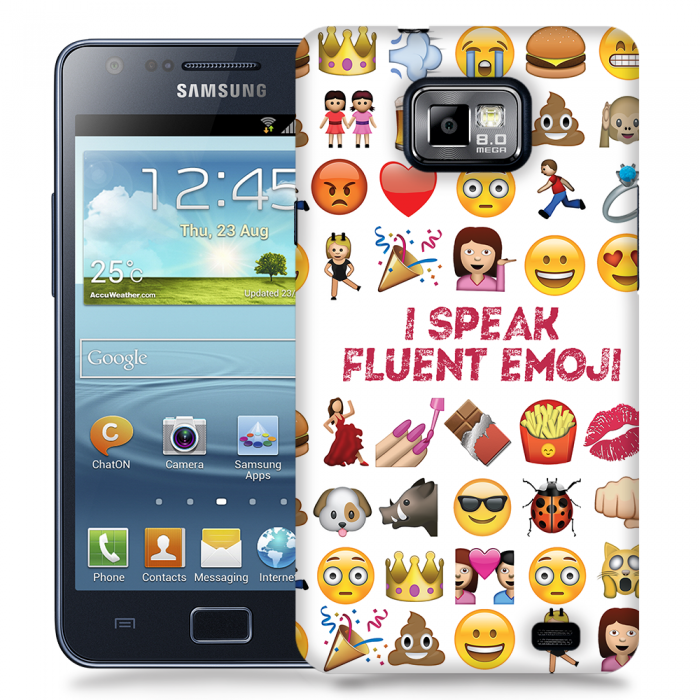 UTGATT5 - Skal till Samsung Galaxy S2 - I speak fluent Emoji
