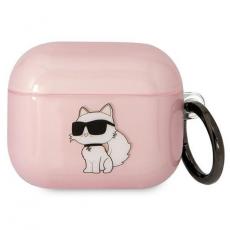 KARL LAGERFELD - KARL LAGERFELD AirPods 3 Skal Ikonik Choupette - Rosa