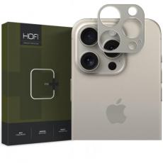 Hofi - Hofi iPhone 15 Pro/Pro Max Kameralinsskydd i Härdat Glas - Titanium