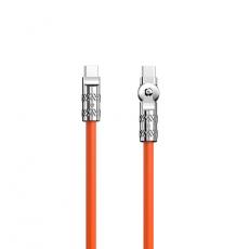 Dudao - Dudao Kablar USB-C till USB-C (1m) Angled - Orange