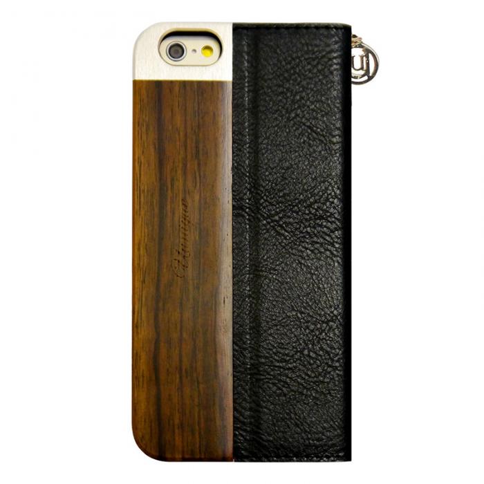 Uunique - Uunique Wooden Folio iPhone 6S Black