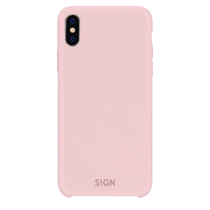 SiGN - SiGN iPhone X/XS Skal Liquid Silicone - Rosa