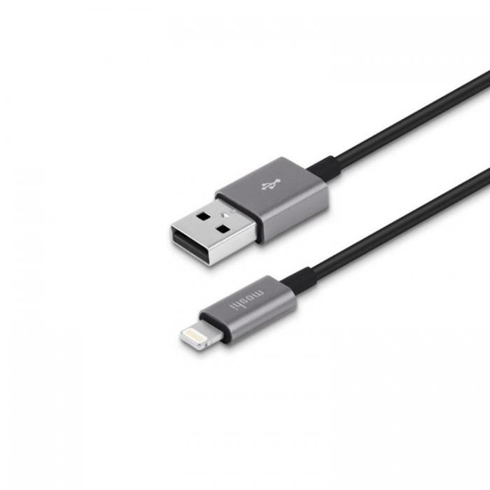 UTGATT1 - Moshi USB-A Till Lightning Kabel 3m - Svart