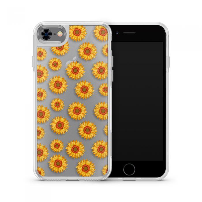 UTGATT5 - Fashion mobilskal till Apple iPhone 7 - Gula blommor