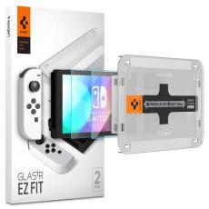 Spigen - Spigen Ez Fit Härdat Glas Skärmskydd 2-Pack Nintendo Switch OLED