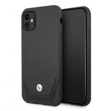 BMW - BMW Läder Perforate iPhone 11 Skal - Svart