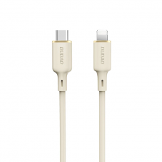 Dudao - Dudao USB-C Till Lightning Kabel 1m - Beige