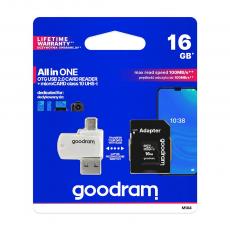 Goodram - GoodRam 16GB microSDHC Minneskort med Adapter