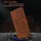 A-One Brand - Blommor iPhone 13 Pro Max Plnboksfodral - Brun